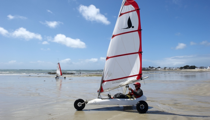 Char à voile plage Lorient