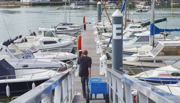 Ponton du port de plaisance de Guidel