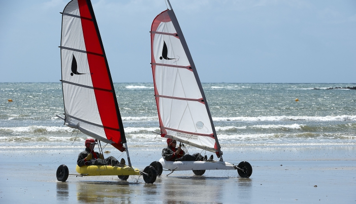 Char à voile plage Lorient