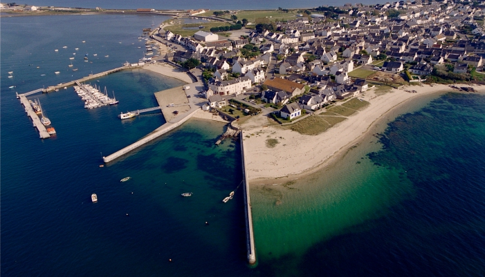 Vue aérienne Port de Gavres (56)