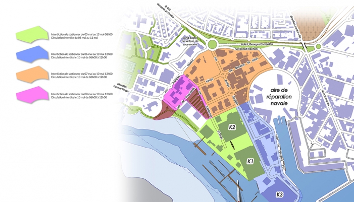 plan circulation lorient la base 10 mai 2025