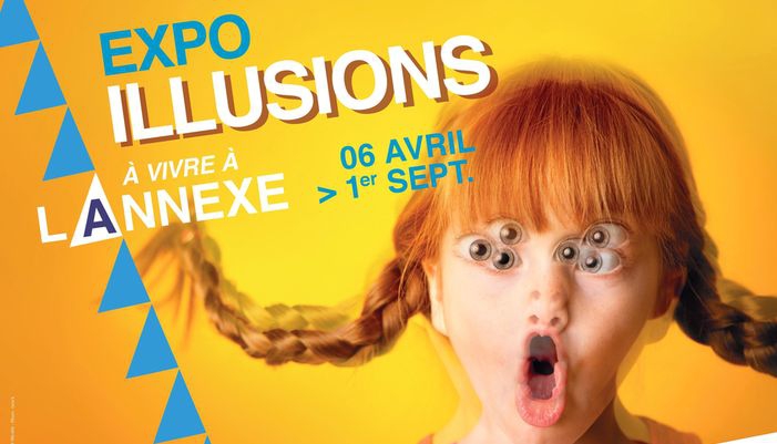 affiche exposition illusions à la cité de la voile